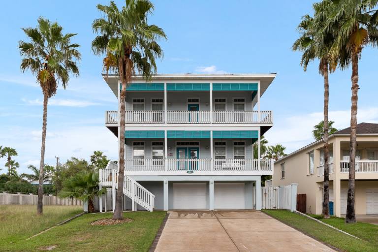 Vacation home with pool, patio & yard in South Padre Island, TX