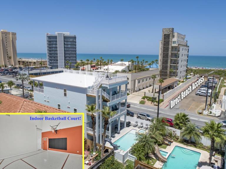 Vacation home with garden & private pool in South Padre Island, TX