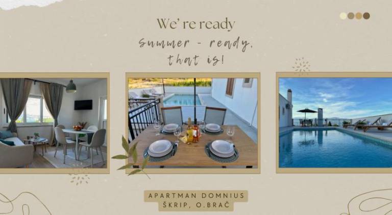 Apartment with pool | Pets are welcome in Supetar