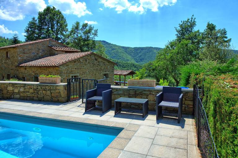 Voll ausgestattete gemütliche Villa mit privatem Pool, Garten und Terrasse | Panoramablick