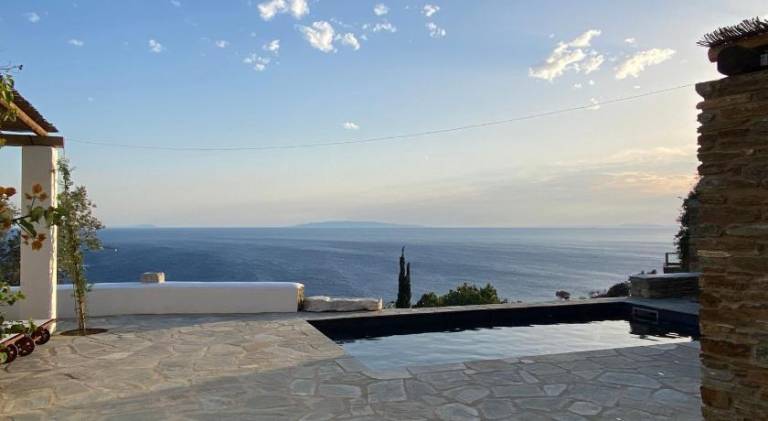 Villa AVRA, a serene Cycladic villa with private pool overlooking the Aegean Sea — photo 4