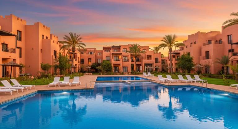 Angenehme Wohnung in Marrakesch mit Gemeinschaftspool