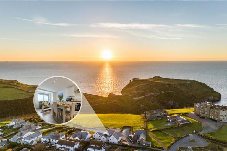 Fully equipped rental apartment | Water view | Next to the beach | Pets allowed in Tintagel