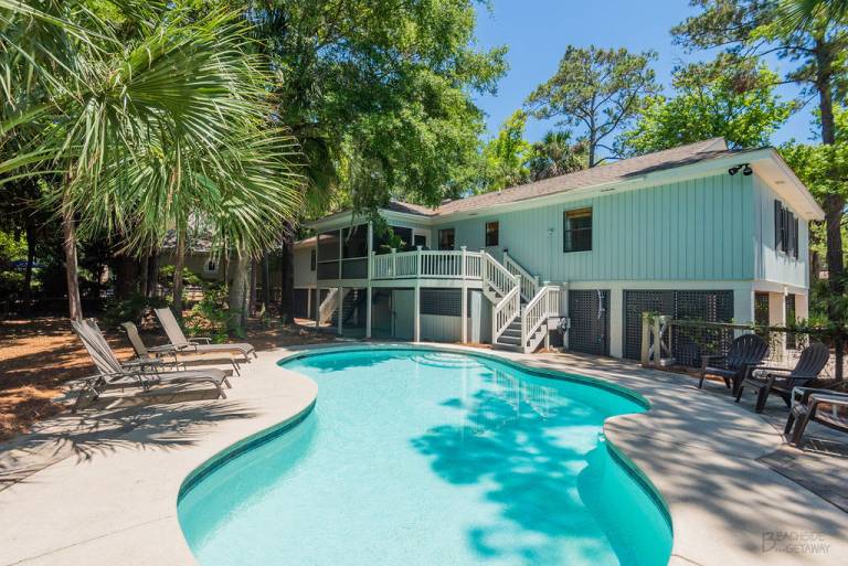 Vacation home with barbecue & private pool in Hilton Head Island, SC