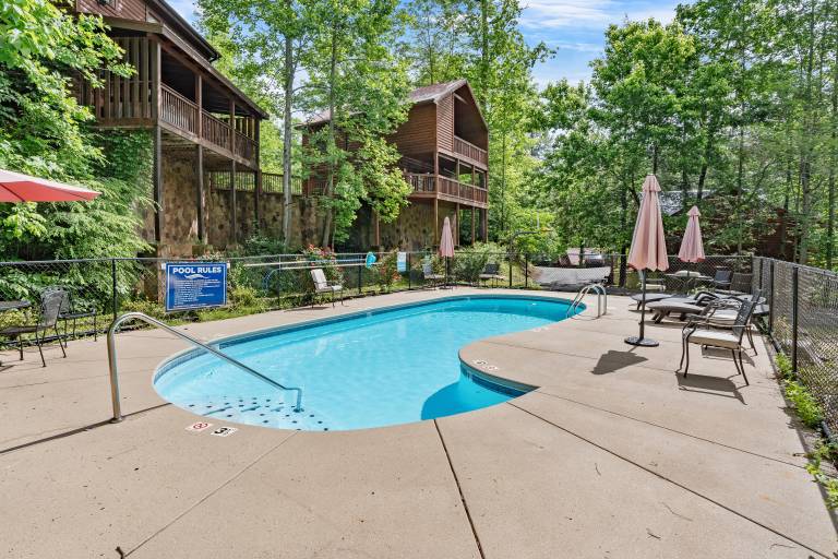 Cabin with private pool, jacuzzi & barbeque | Mountain view — photo 3