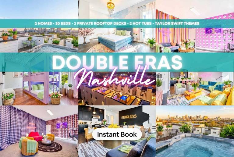 Taylor Swift Themed Rooftops Hot Tub Views in Nashville, TN