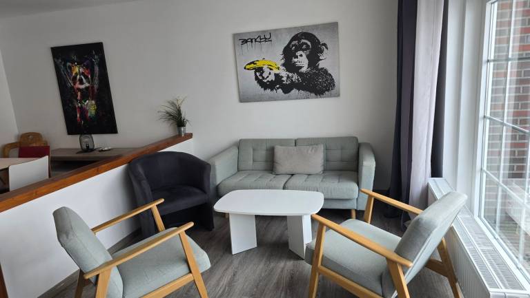 Komfortable Ferienwohnung Stumpens mit Garten, Terrasse und moderner Ausstattung in Wangerland