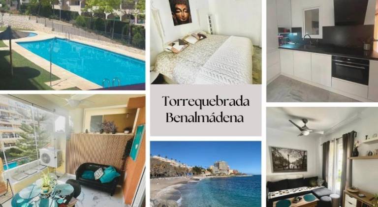 Fully equipped pleasant apartment with terrace, yard & pool | Next to the beach | Pets allowed in Torremolinos