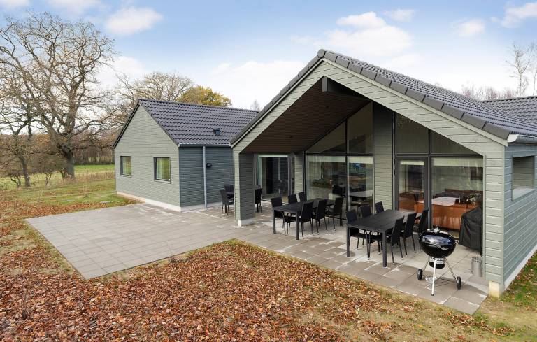 Ferienhaus mit Hund in Glesborg, Fjellerup Strand f&uuml;r max. 16 Personen