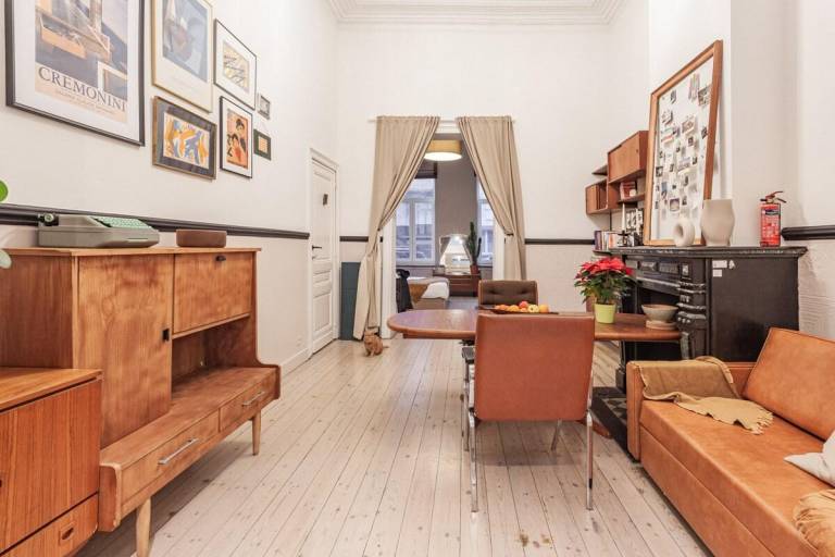 A0) Bright Vintage 65m2 Home Full Kithen @BXLCenter — photo 3