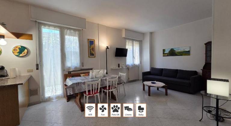 Rental apartment with garden in Loano