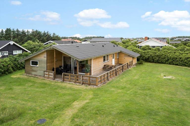 Vacation home with terrace, garden & sauna in Harboore