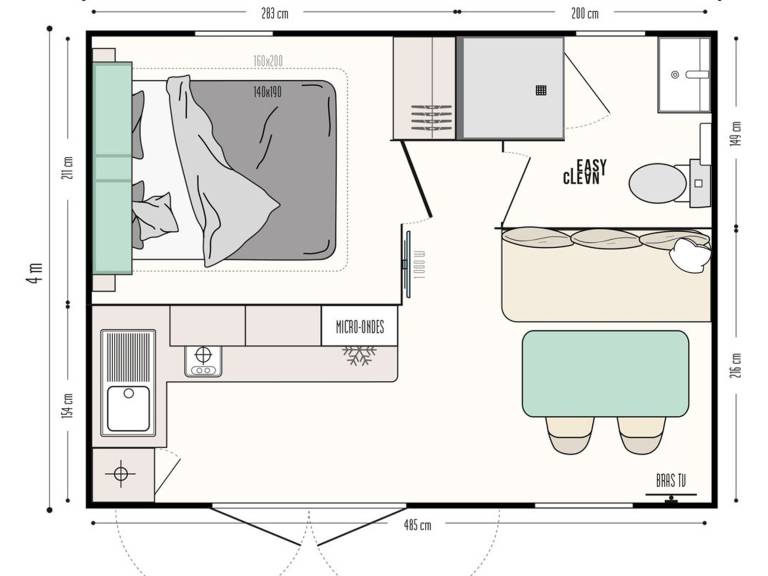 Mobile home with pool — photo 5