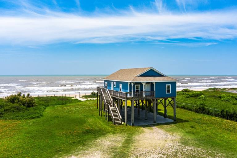 House with garden & BBQ | Sea view in Bolivar, TX
