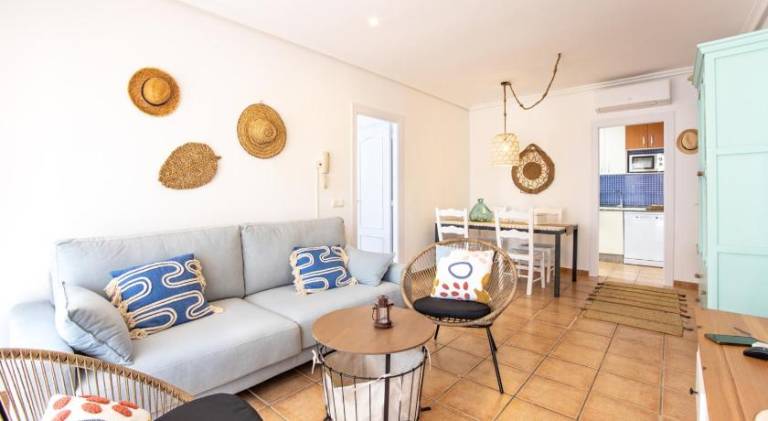 Apartment with pool, yard & terrace in Vera