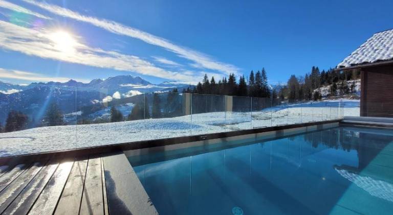 Serviced apartment with sauna, hot tub & pool | Next to the ski | Pet-friendly in Combloux
