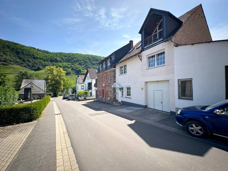 Direkt an der Mosel mit Blick auf die Weinberge