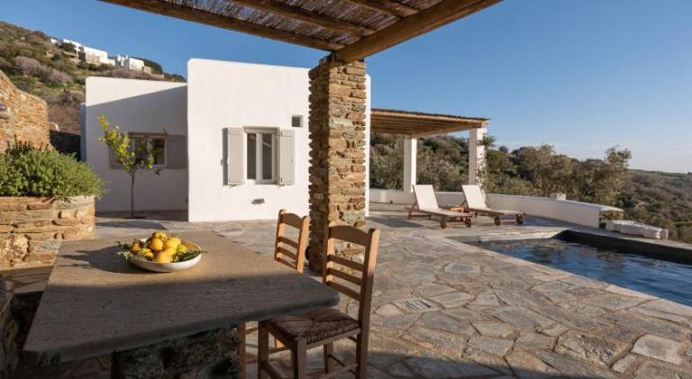 Villa AVRA, a serene Cycladic villa with private pool overlooking the Aegean Sea — photo 3