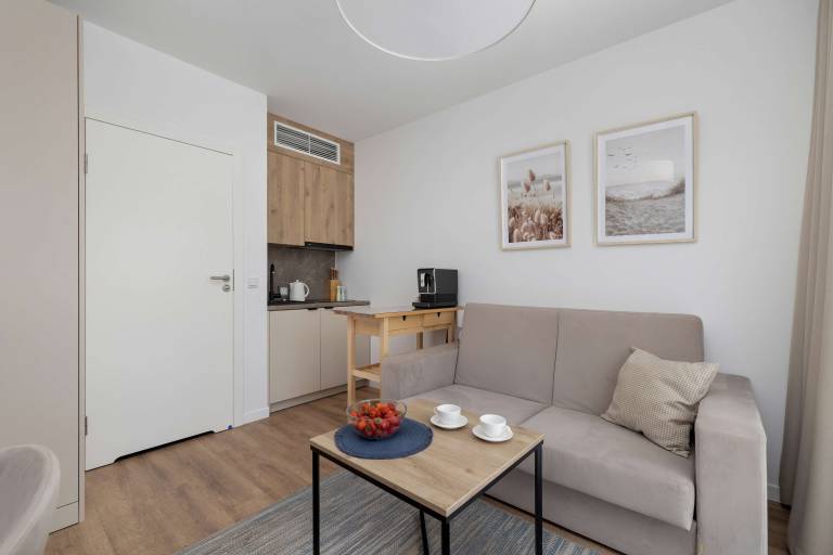 Jantaris A8 Air Conditioned Studio Gym Parking By the Beach in Mielno