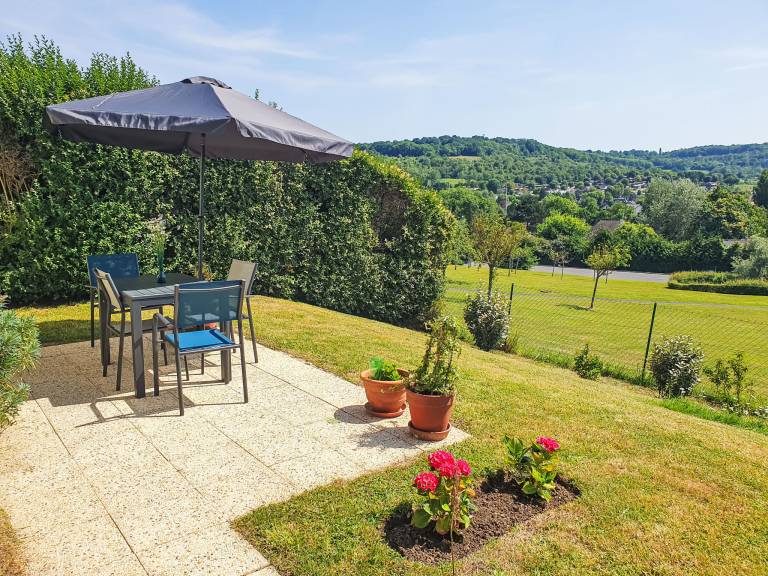 Ferienhaus direkt am Wasser in Les Ducs de Normandie, Normandie f&uuml;r max. 4 Personen
