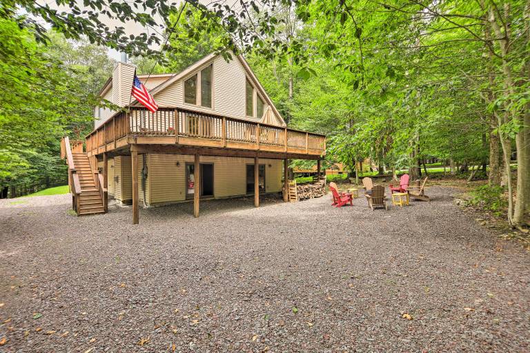 Fire Pit Indoor Pool Access Big Bass Lake Cabin