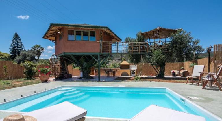 Eco Olive Treehouse in Platanias