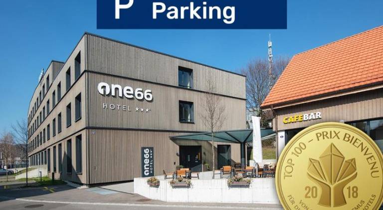 Hotel one66 (free parking garage) in St. Gallen