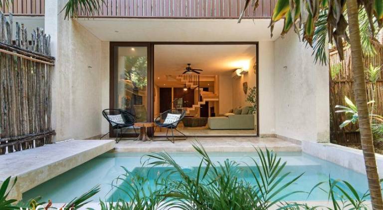 Rental apartment with pool in Tulum