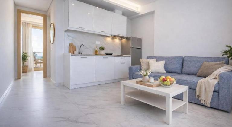 Serviced apartment with garden, patio & barbeque in Thasos