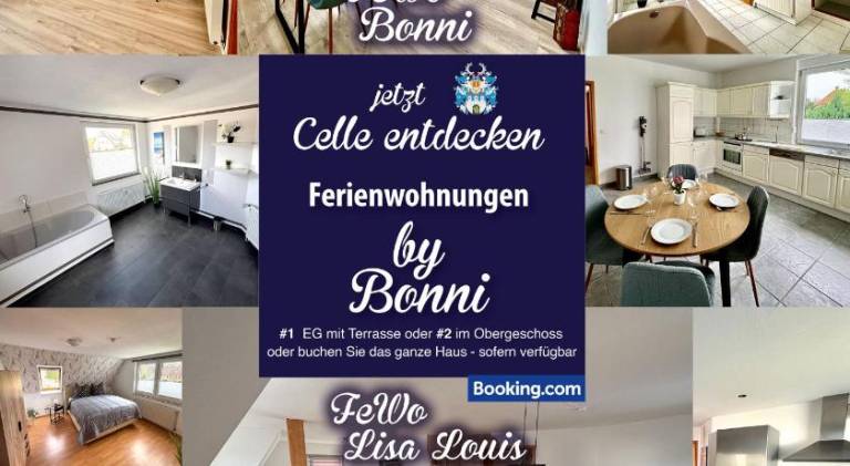 Rental apartment with BBQ, garden & patio in Celle