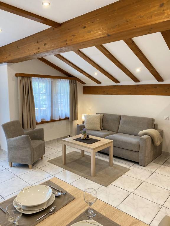 Ferienwohnung mit Hund in Saas-Fee f&uuml;r max. 4 Personen