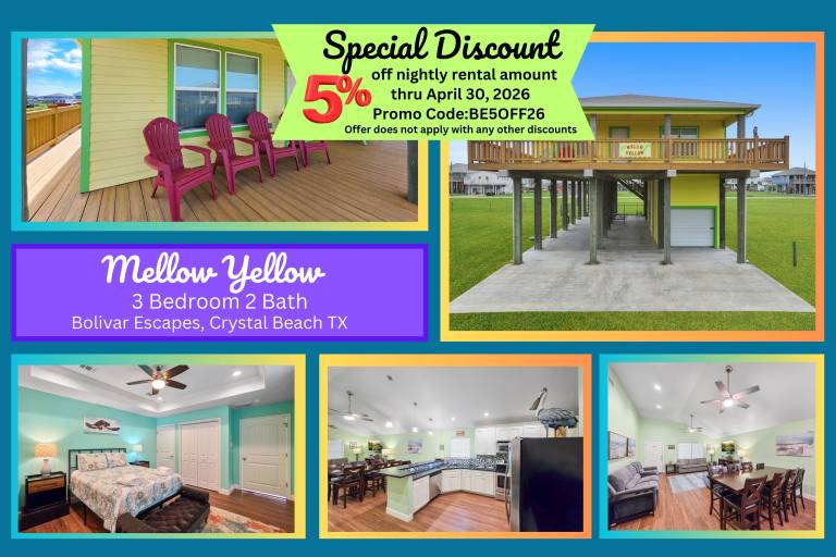 Fully equipped vacation home with yard & barbeque | Pets allowed in Bolivar, TX