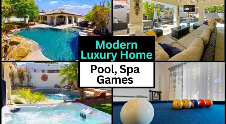 Fully equipped house with terrace, yard & private pool | Perfect for remote work | Pets allowed in Henderson, NV
