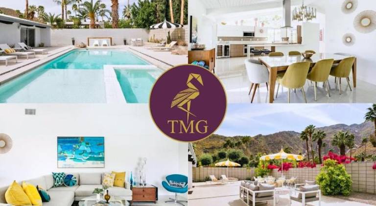 Ample villa with jacuzzi & pool | Pets allowed in Palm Springs, CA