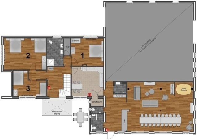 300 m² Ferienhaus ∙ 7 Schlafzimmer ∙ 20 Gäste – Bild 2