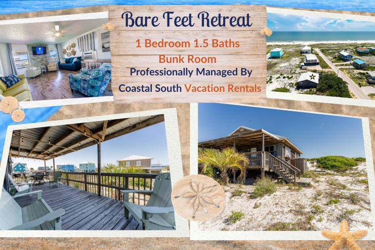Rustic Beach Bungalow in Secluded Fort Morgan in Al
