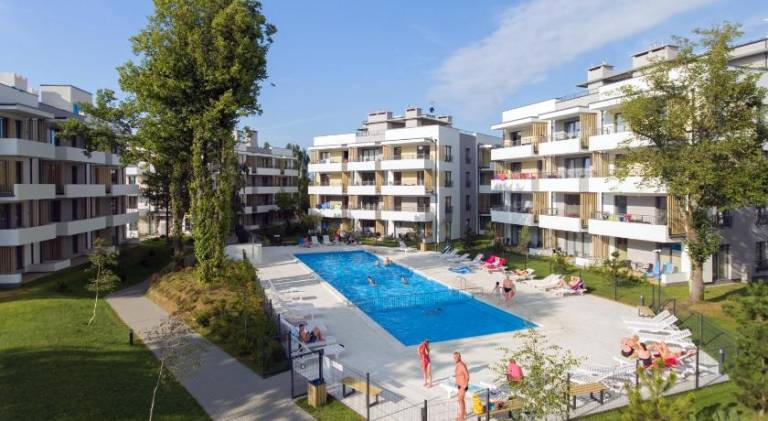 Wonderful holiday apartment with pool, terrace & yard | Dogs allowed in Ustronie Morskie