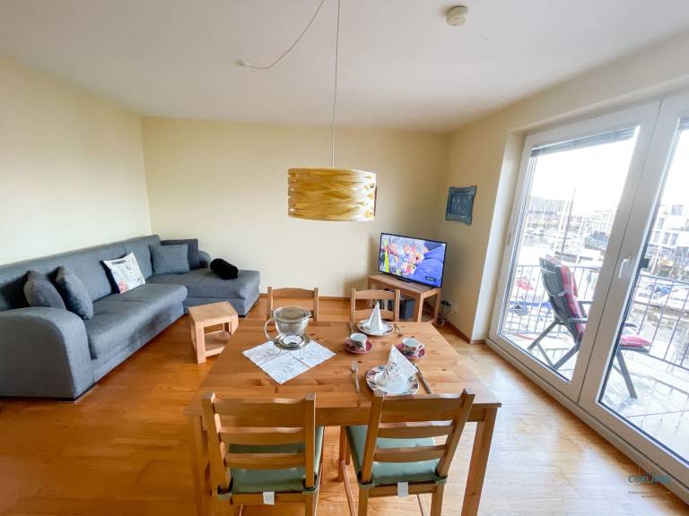 Marina Blick Ferienwohnung mit Marina Balkon