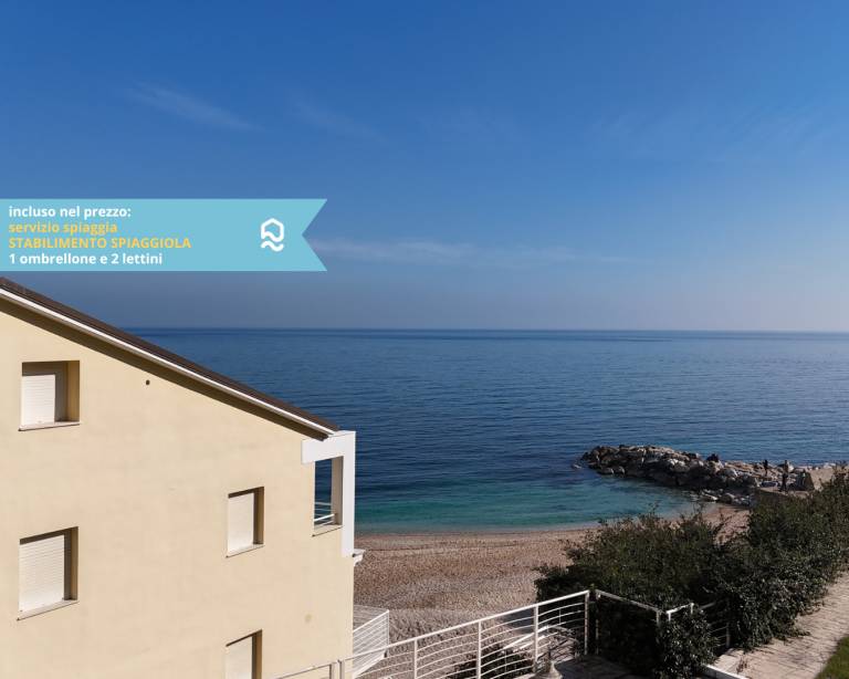 Rental apartment with patio & pool | Sea view in Ancona