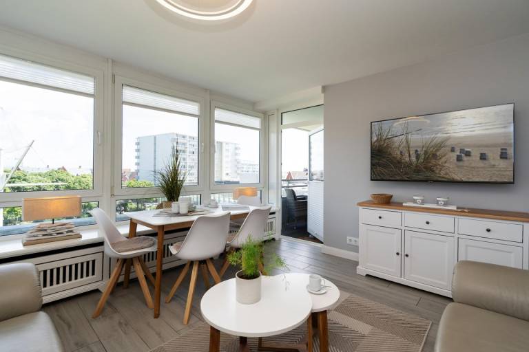 Modernes App. für 4 Personen - Balkon, PKW-Stellplatz, WLAN. Haustiere erlaubt. — photo 2