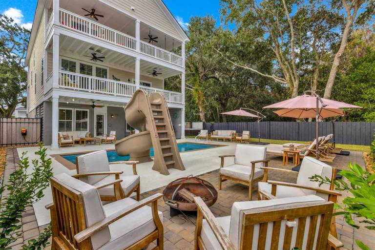 Spinners End 6 Talon Court @ Fish Haul Beach Waterslide Ocean View Walk to Beach in Hilton Head Island, SC