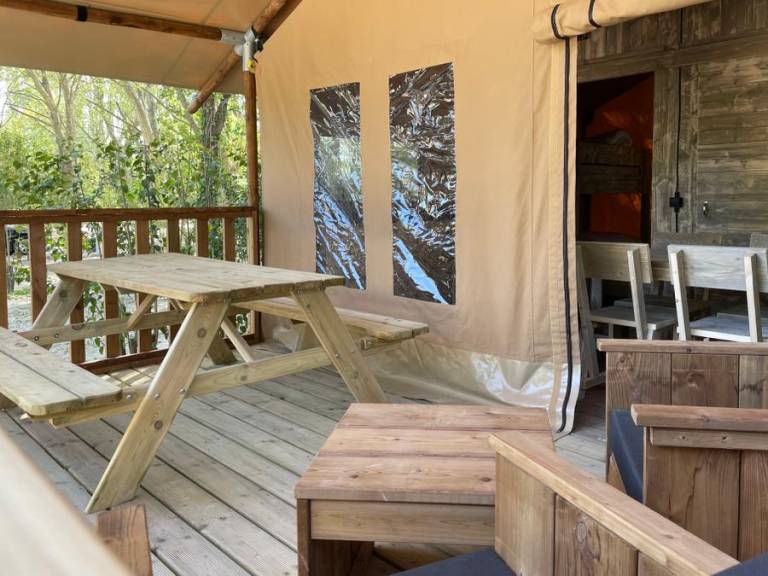 Pleasant tent with terrace & pool | Pets are welcome — photo 4