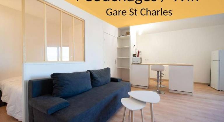 Fully equipped apartment 2 to 4 people St Charles in Marseille