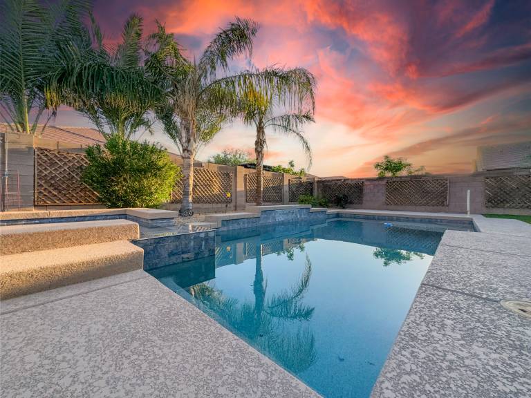 Family-friendly vacation home with patio, private pool & garden | Pets allowed in Chandler, AZ
