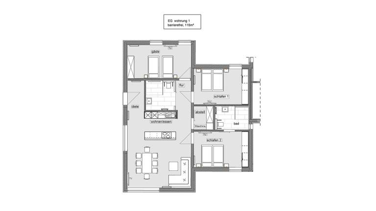 Apartment with yard, terrace & grill — photo 3