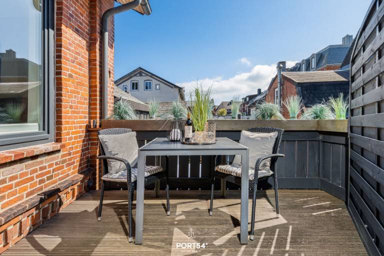 Stadtperle Silver im Herzen von Westerland mit Dachterrasse und Strandnähe in Sylt
