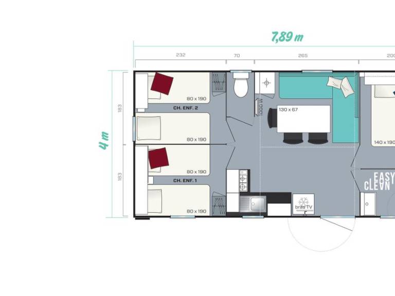 Beautiful mobile home with terrace, yard & heated pool | Dogs allowed — photo 4