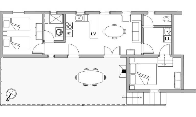 Gite with patio, garden & barbeque — photo 3