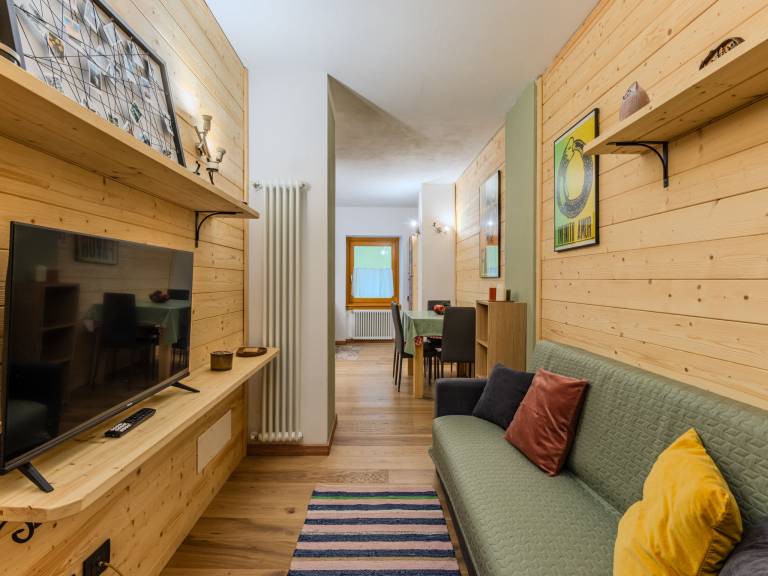 Ferienwohnung in Baldino, Pinzolo für max. 3 Personen