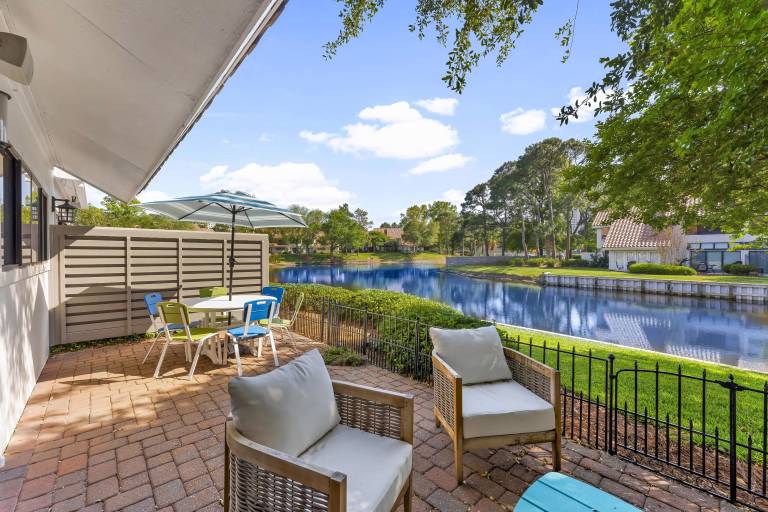 Vacation home with heated pool, BBQ & patio | Lake view in Miramar, FL